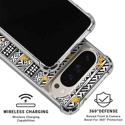 Disney The Lion King Simba Tribal Print Pixel 9/9 Pro Clear Case